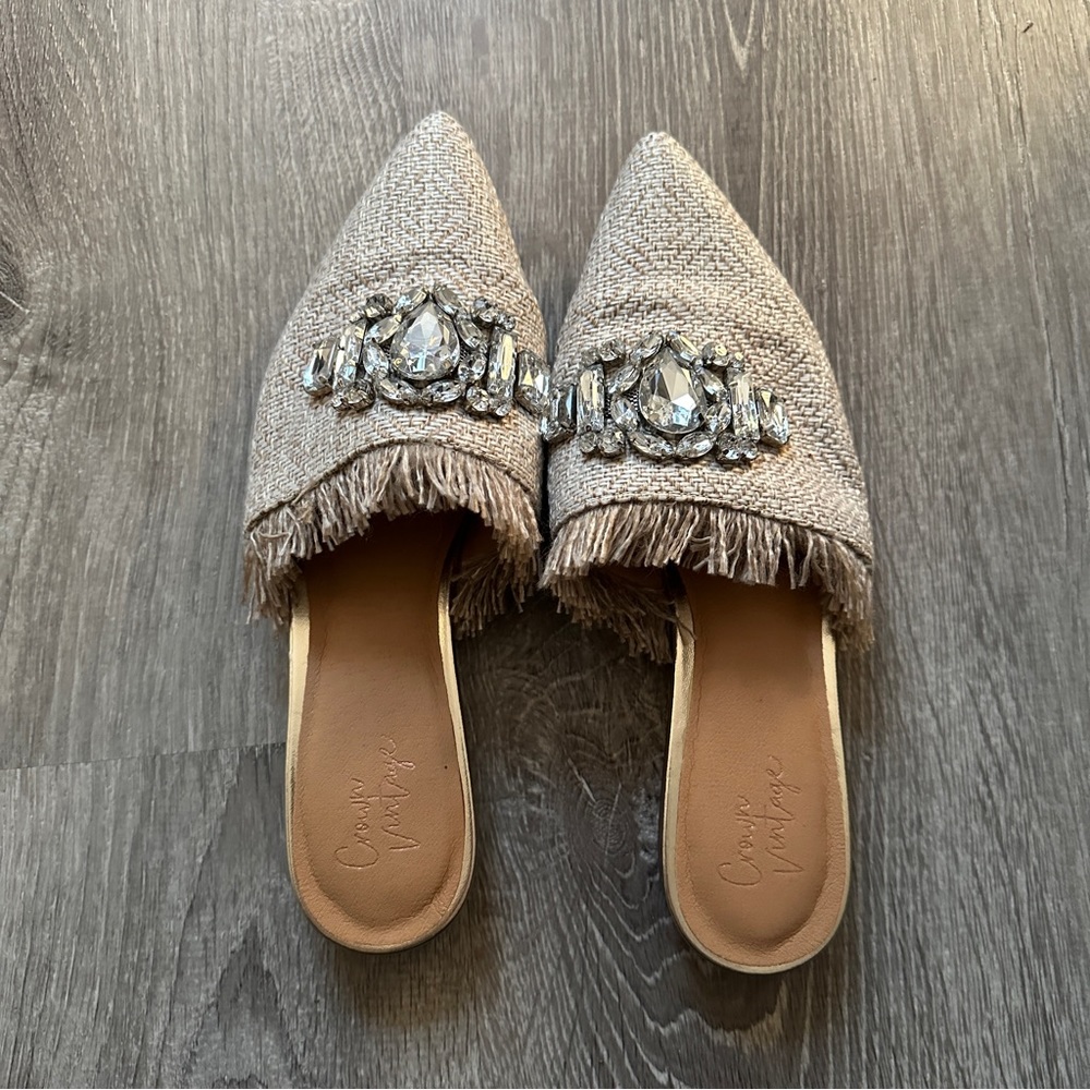 Crown Vintage Jeweled Flats